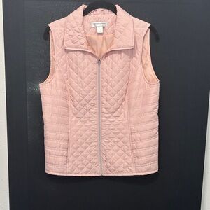 Christopher & Banks Pink Quilted Vest